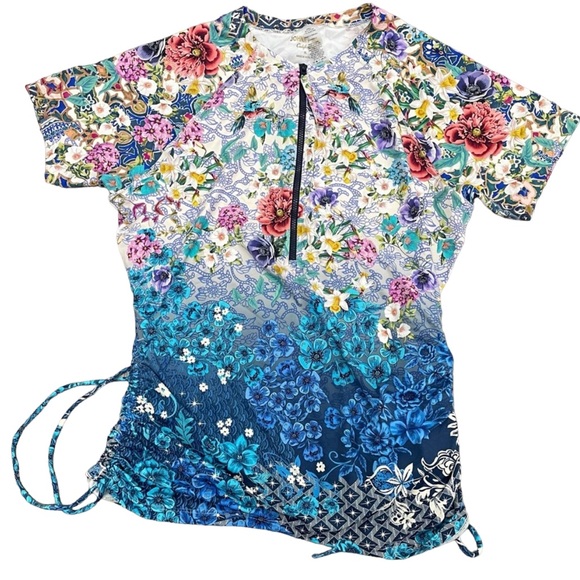 JOHNNY WAS SUN RAYS SURF SHIRT NWT Size Large - Picture 5 of 6